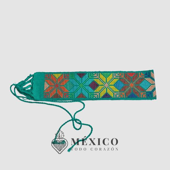 Mexican Folkloric belt day of the dead 5 de Mayo colorfull mexico todo corazon - Picture 1 of 4